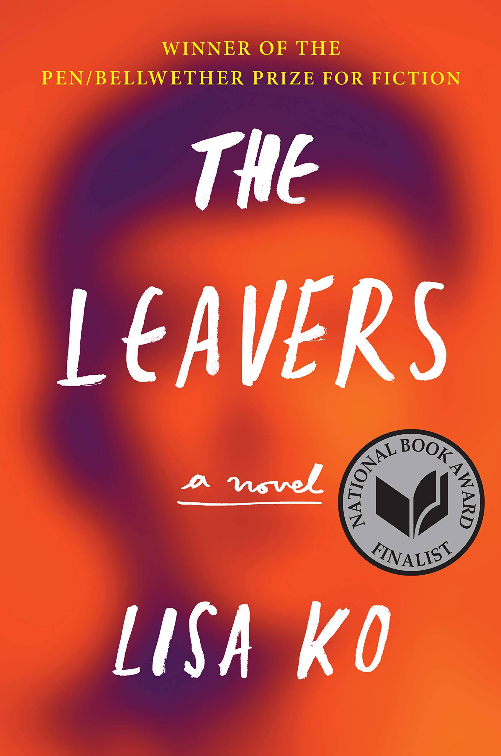 "The Leavers" book cover featuring the blurry outline of a person.